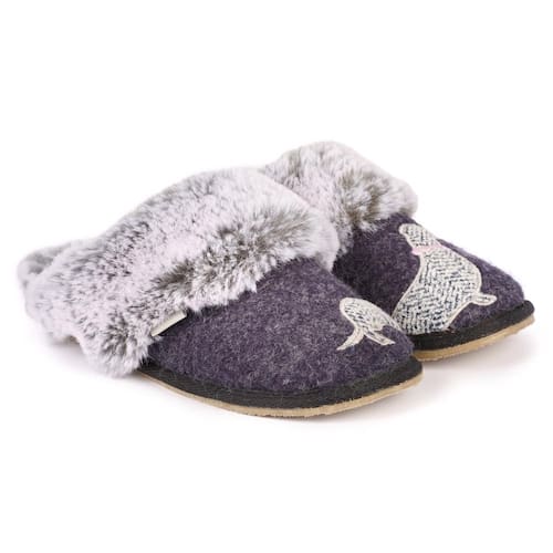 navy mule slippers womens