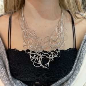 Jess and Lou ‘organic’ squiggle necklace