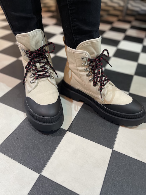 Beige 'walker' style boot