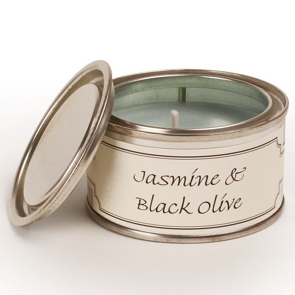 Jasmine and black olive candle