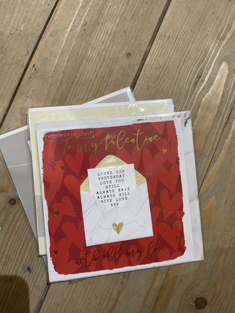 Love letter valentines card