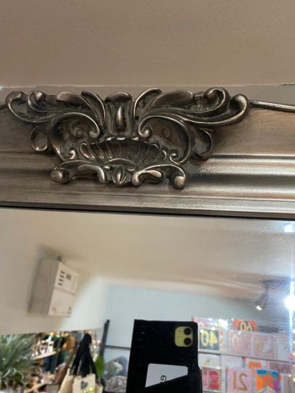 Large Ornate Antique Mirror - Image 2