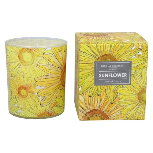 Sunflower candle