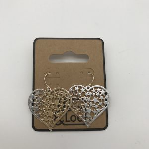 Silver Heart and Star Earrings