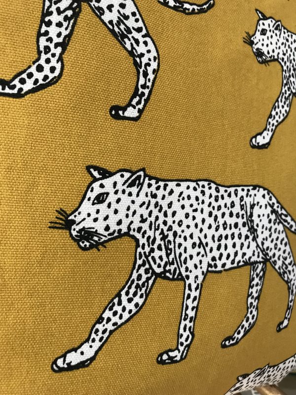 Mustard Cheetah cushion