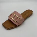 Studded Slider in Blush with Buckle