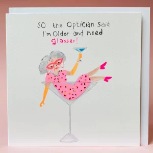 Paper Salad I'm Older And Need Glasses Greeting Card