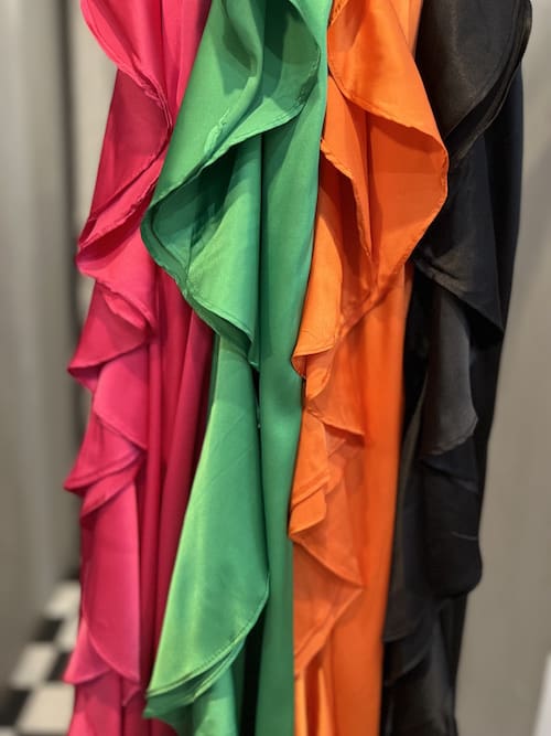 Satin Maxi with Frill and Cut Out - Image 6