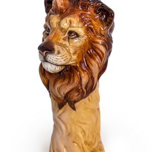 Ceramic Lion Head Vase