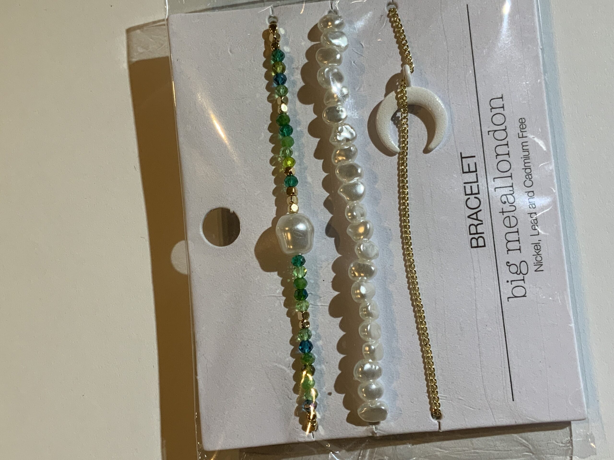 Big Metal London Agnes Set Of 3 Bracelets