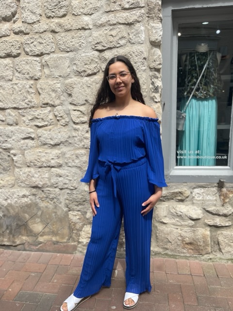 Pleated Jumpsuit in 2 Colours
