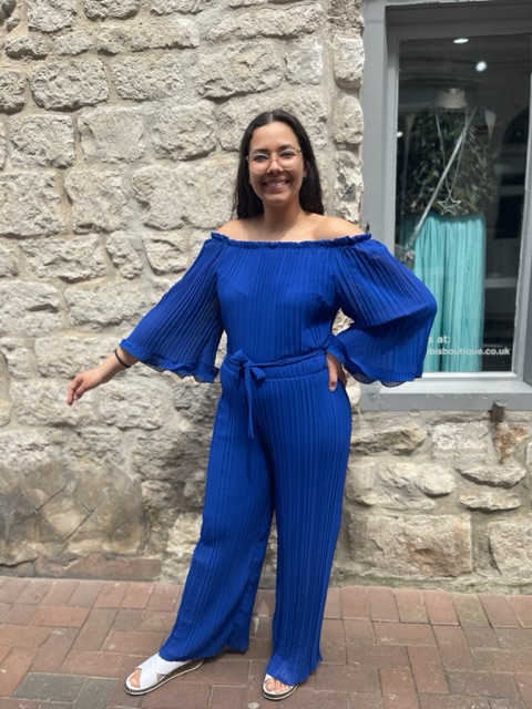 Pleated Jumpsuit in 2 Colours
