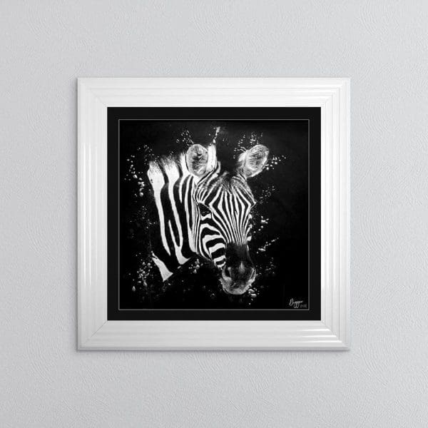 ZEBRA FRAMED WALL ART