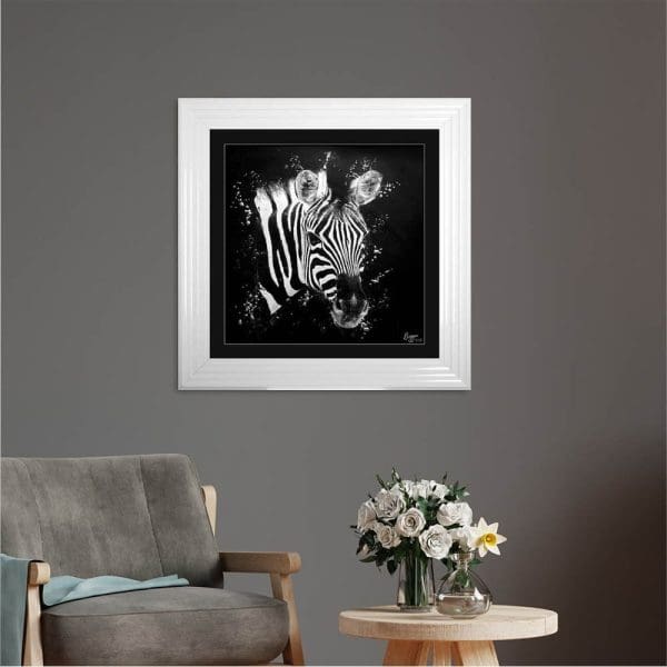 ZEBRA FRAMED WALL ART