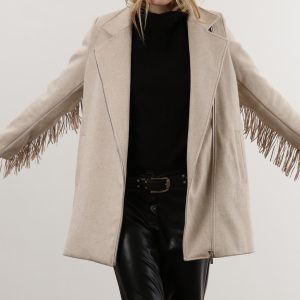 RELIGION RESPLENDENT COAT BEIGE