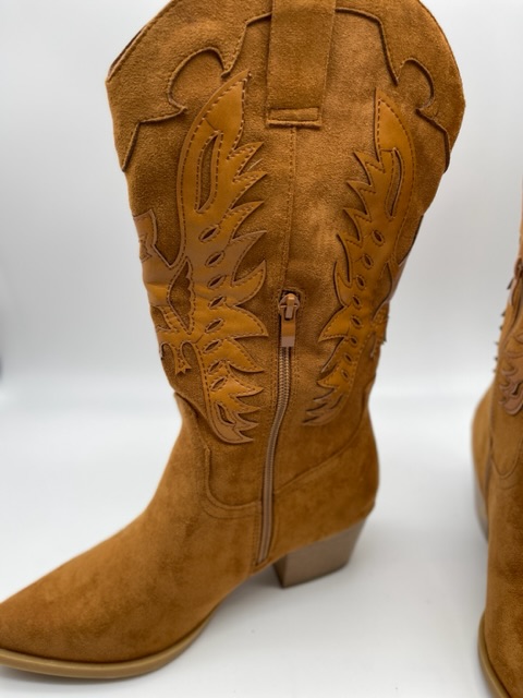 Long Camel Cowboy Boots