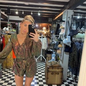 Multi Colour Sequin Playsuit