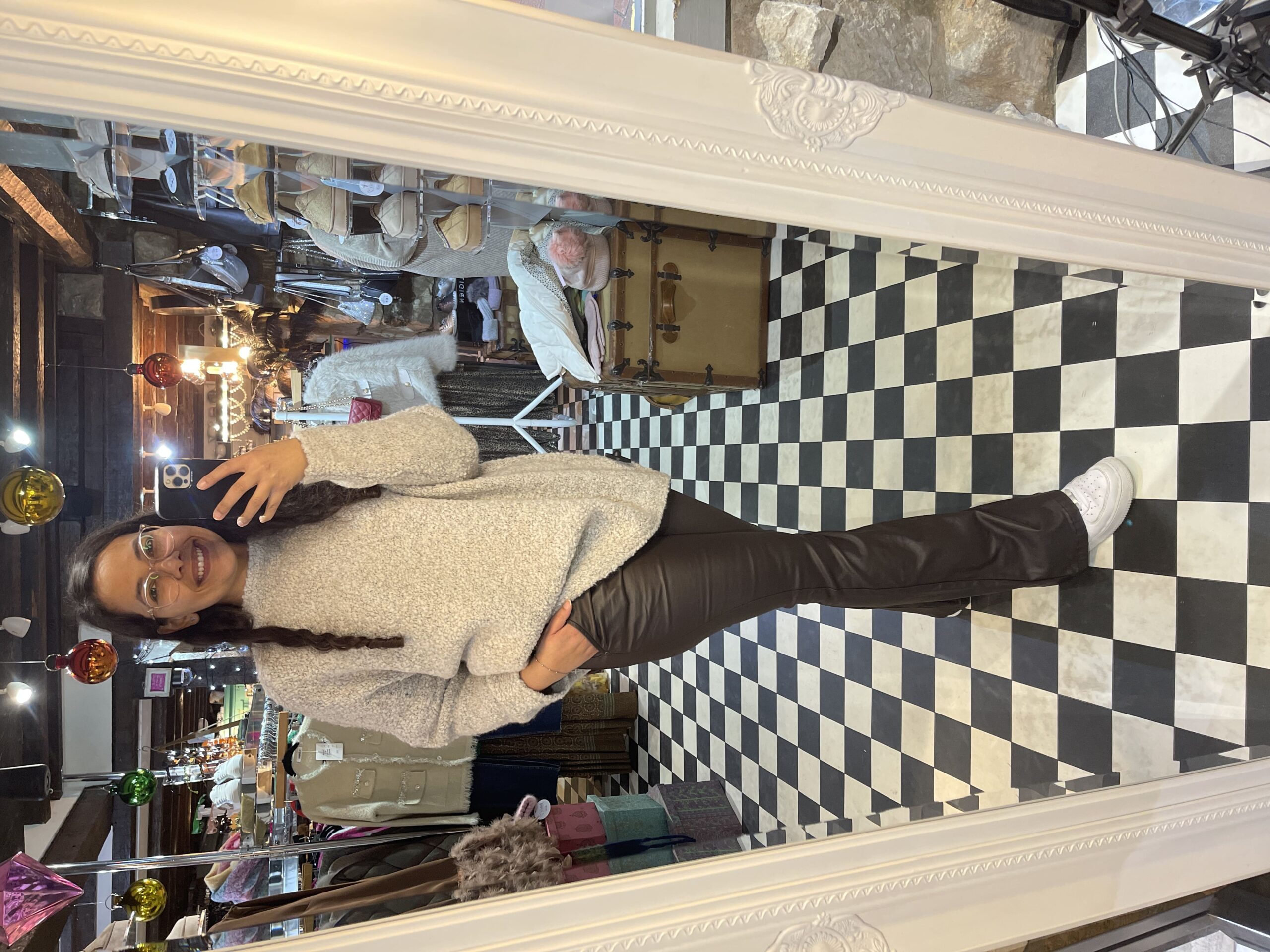 Melly & Co Brown Faux Leather Flares