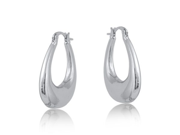Elvira Organic Shape Oval Earrings