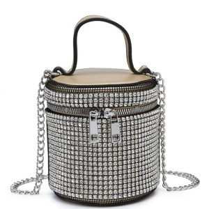 Diamanté Mini Bucket Bag