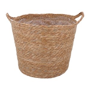 Basket, Large - Woven Natural with Handles