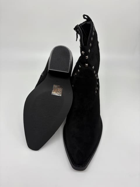 Black Stud Cowboy Boot
