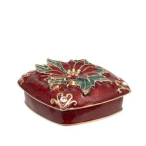 Poinsettia Trinket Box