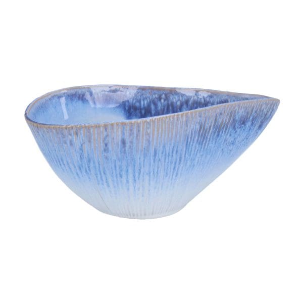 Stoneware Ornament - Blue Ombre Shell Bowl