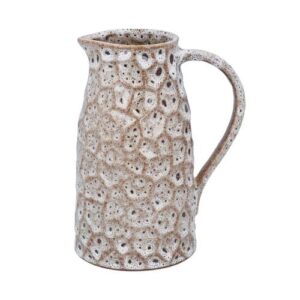 Stoneware Crater Jug 21.3cm - Brown Speckled