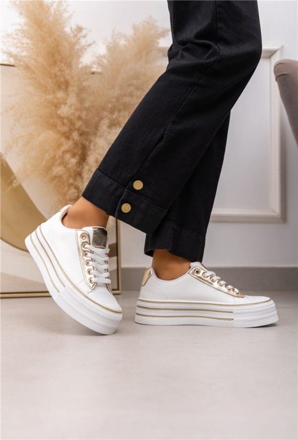 Chunky Sole Trainer in White