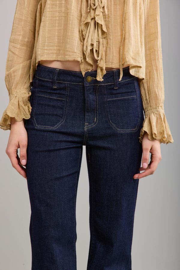 Toxik Dark Denim Jeans Front Pockets