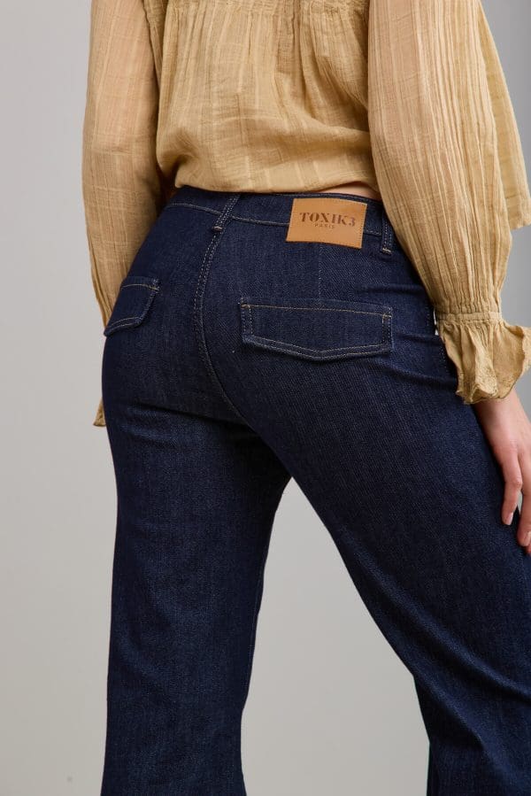 Toxik Dark Denim Jeans Front Pockets