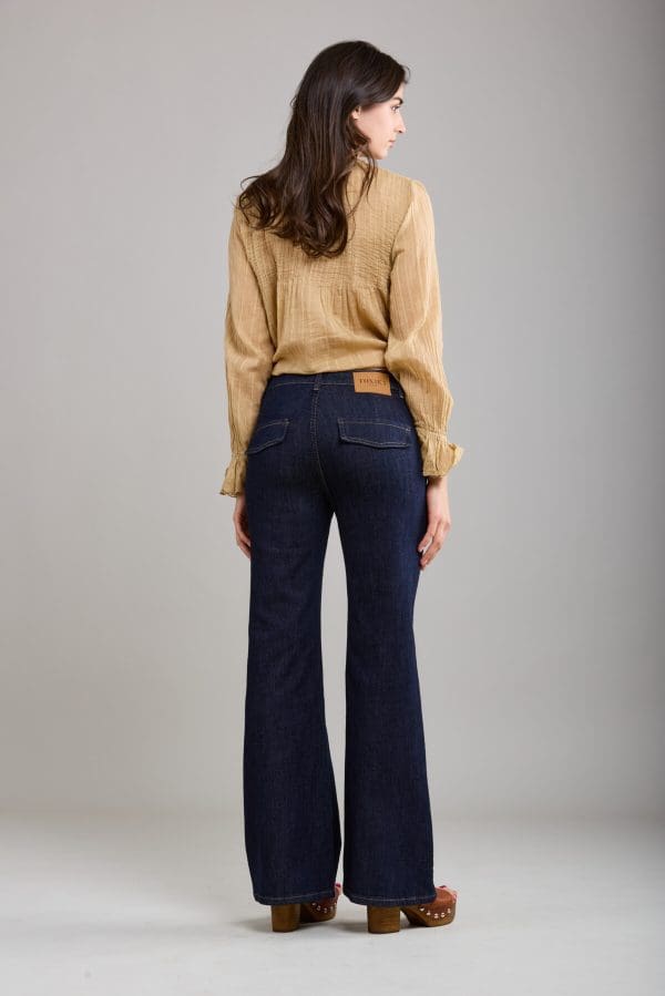 Toxik Dark Denim Jeans Front Pockets