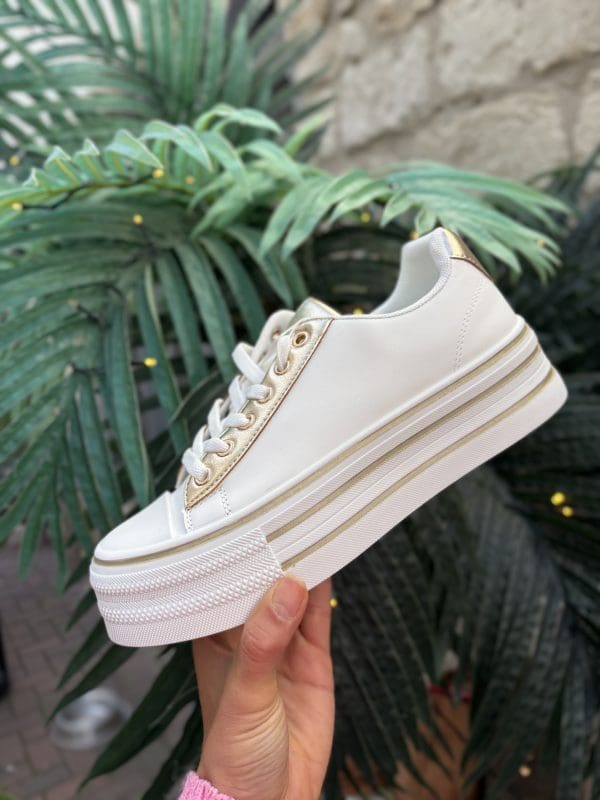 Chunky Sole Trainer in White