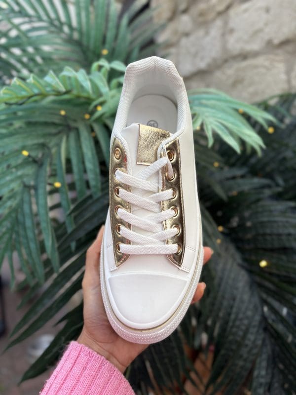 Chunky Sole Trainer in White