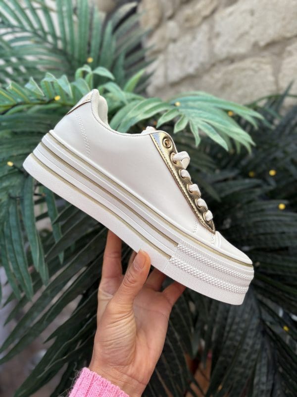 Chunky Sole Trainer in White