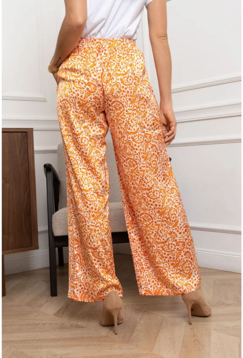 Orange Pattern Trousers