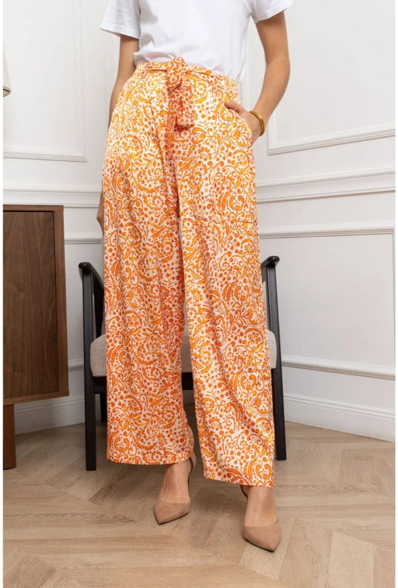Orange Pattern Trousers