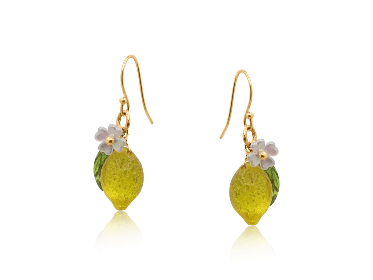 Big Metal London Santorini Lemon Drop Earrings