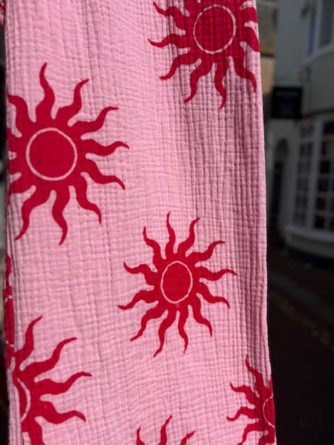 Sun Print Cheesecloth Trousers in 6 Colours