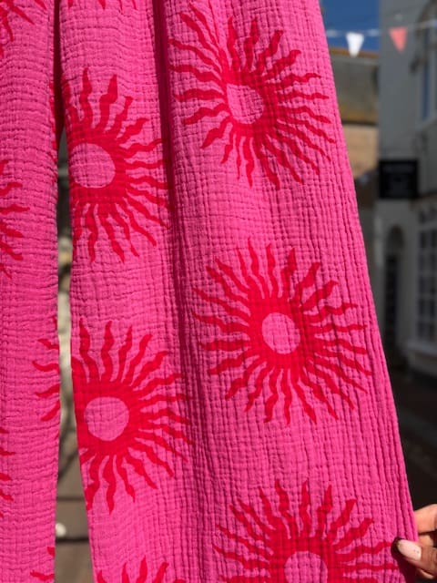 Sun Print Cheesecloth Trousers in 6 Colours