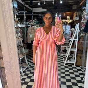 Neon Stripe Dress