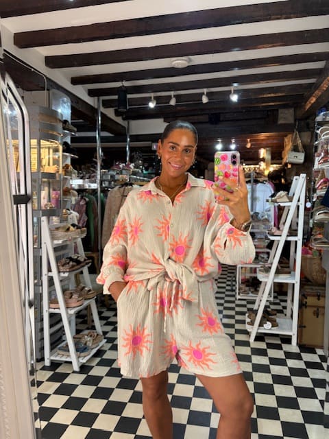 Sun Print Shirt in 2 Colours