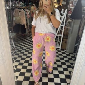 Sun Print Cheesecloth Trousers in 6 Colours