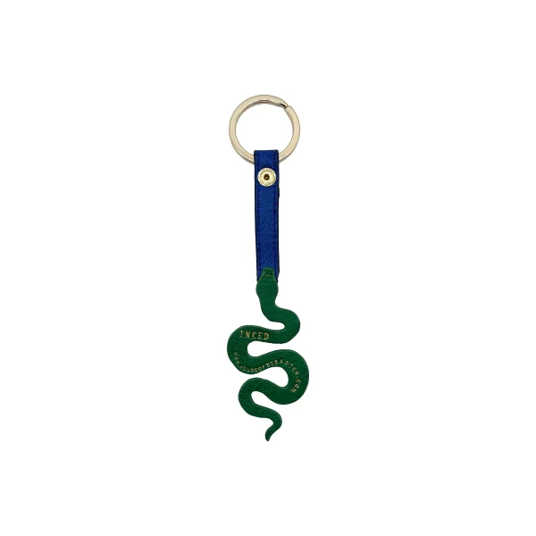 Inked Snake Keyring