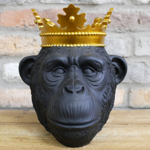 Gorilla Head With Crown