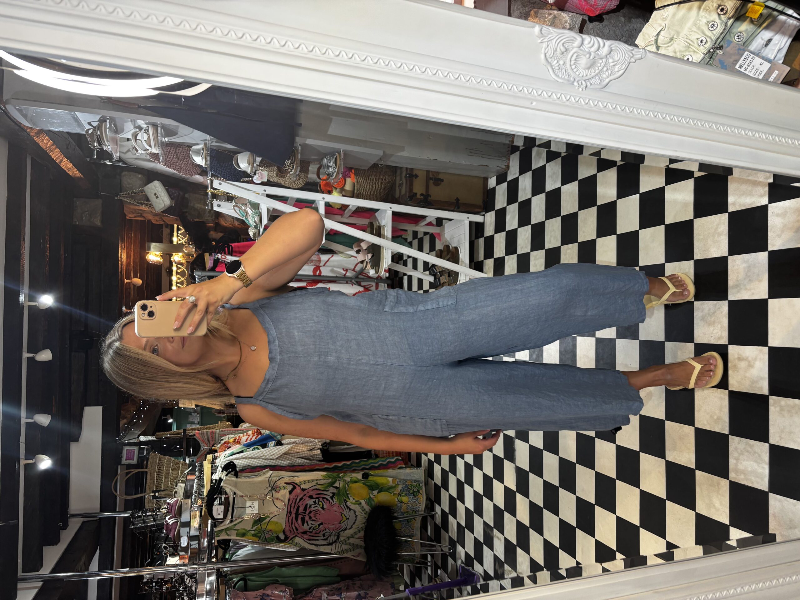 Linen Dungarees in 3 colours - Image 4