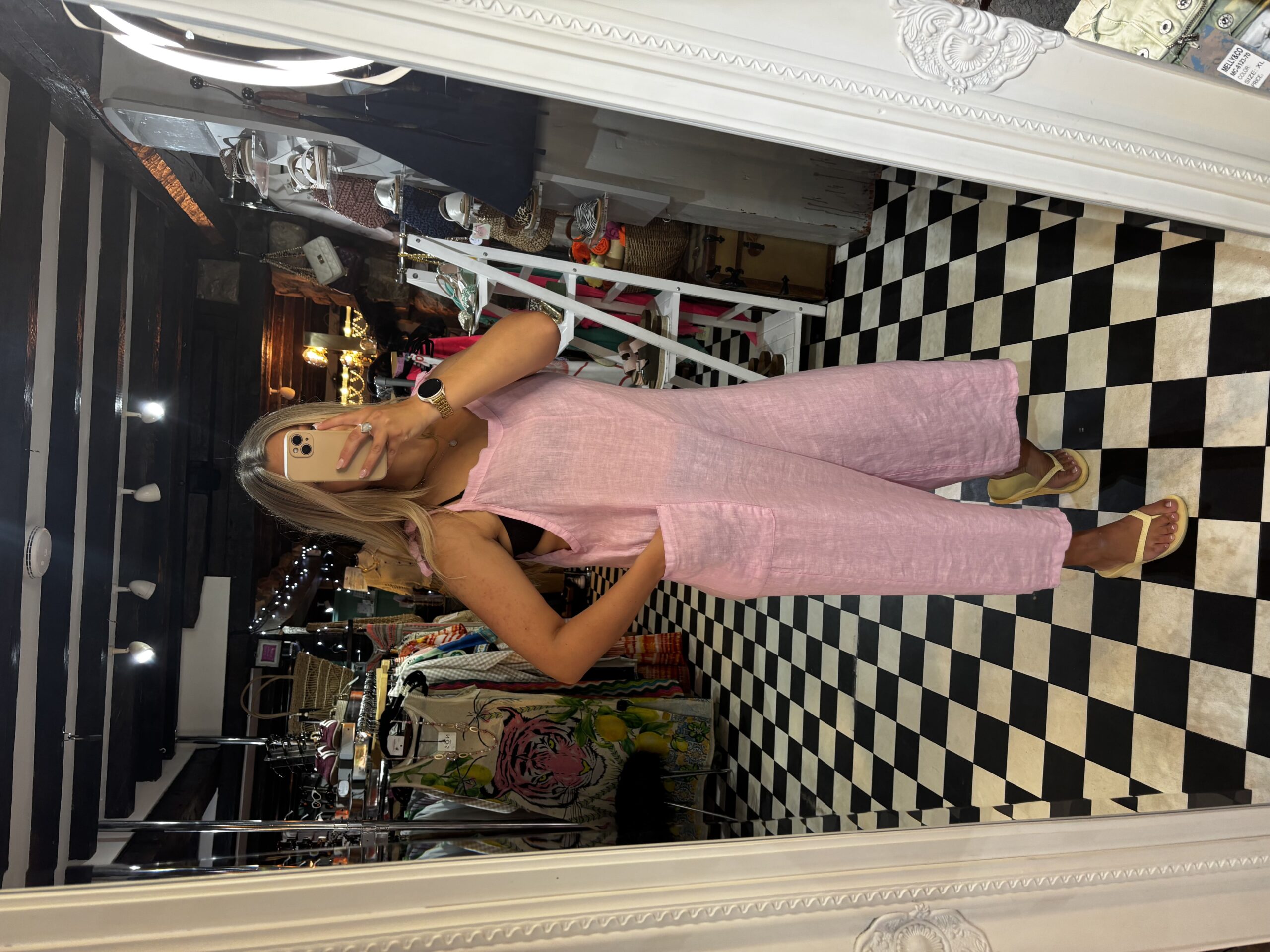 Linen Dungarees in 3 colours - Image 3
