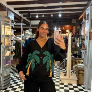 Palm Tree Oversized Cardigan