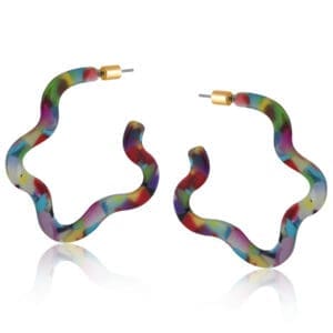 Sophia Squiggle Resin Earrings